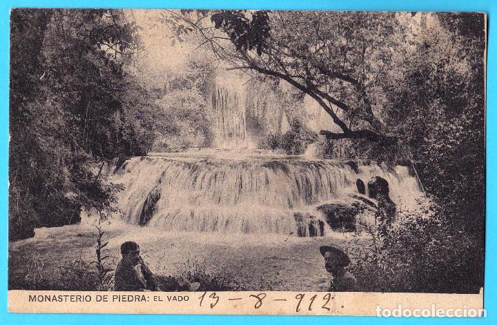 Postkarten: MONASTERIO DE PIEDRA. EL VADO. AYNETO. CIRCULADA CON SELLO EN 1912.