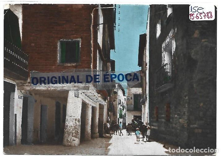Postales: (PS-65788)POSTAL DE LA PUEBLA DE CASTRO(HUESCA)-PORCHES Y CALLE MAYOR.EDICIONES RAE