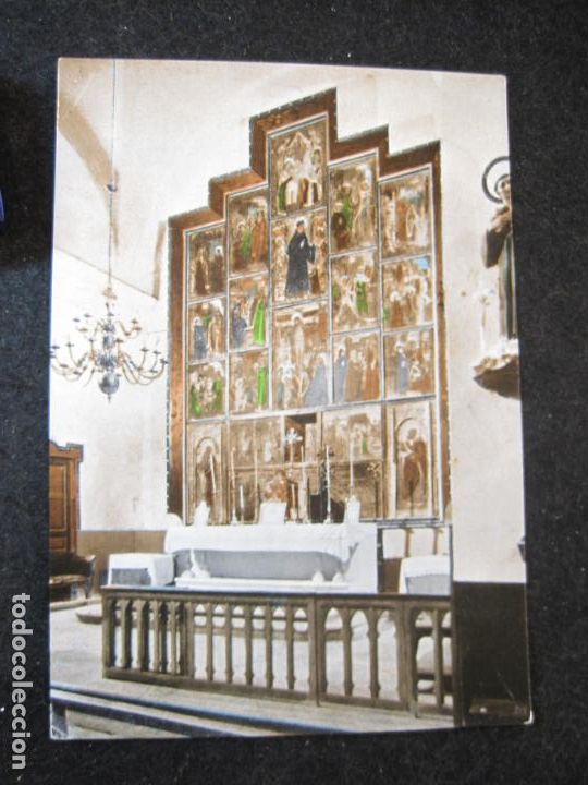 Postkarten: LA PUEBLA DE CASTRO-RETABLO Y ALTAR MAYOR-EDICIONES RAE-7-POSTAL ANTIGUA-(82.202)