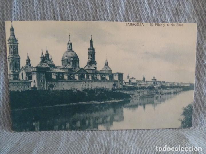 Postales: ZARAGOZA. EL PILAR Y EL R&Iacute;O EBRO. - Foto 1
