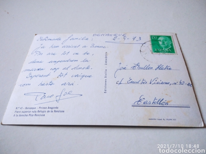 Postales: Postal Benasque, refugio - Foto 2