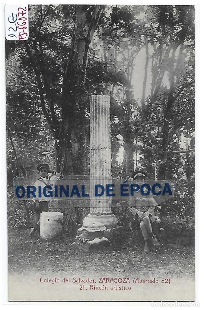 Postkarten: (PS-66072)POSTAL DE ZARAGOZA-COLEGIO DEL SALVADOR.RINCON ARTISTICO