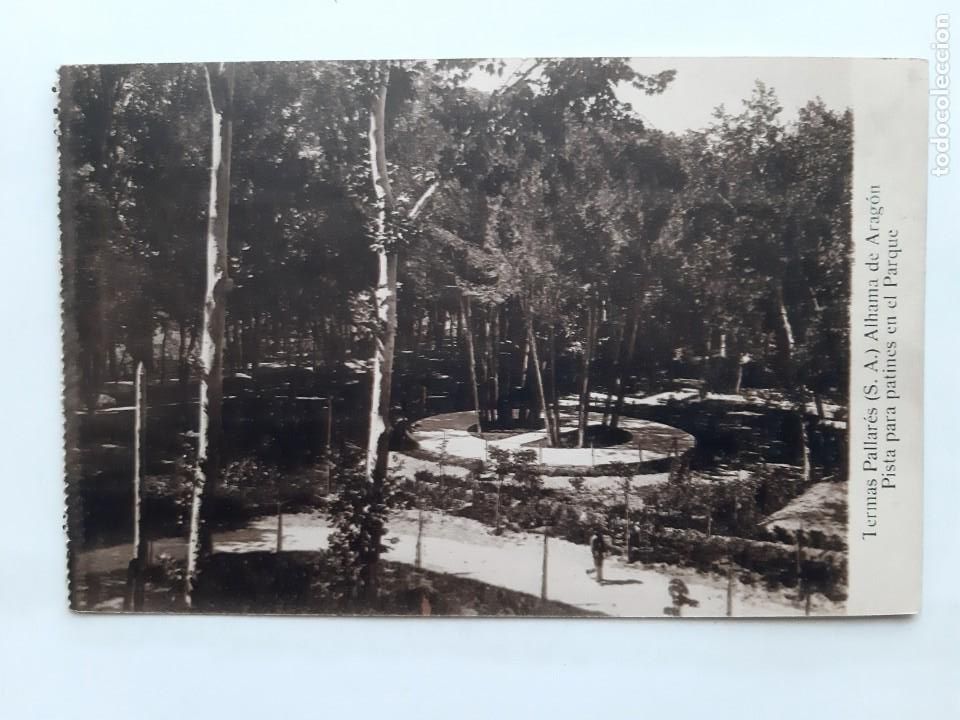 Postkarten: ANTIGUA POSTAL TERMAS PAILARES ALHAMBRA ARAGON PISTA PATINES RV 343