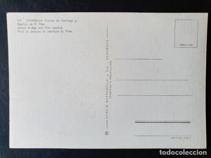 Postales: POSTAL ZARAGOZA (ORIGINAL SIN CIRCULAR) - Foto 2