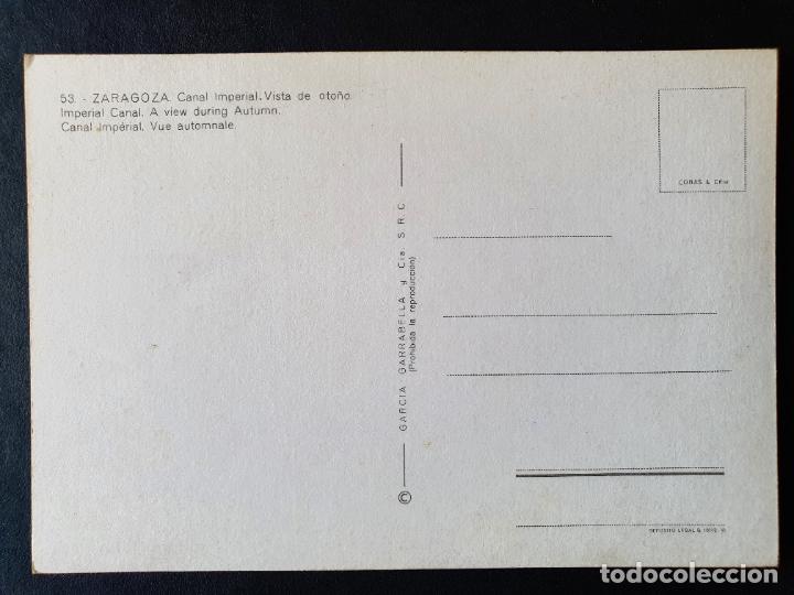 Postales: POSTAL ZARAGOZA (ORIGINAL SIN CIRCULAR) - Foto 2