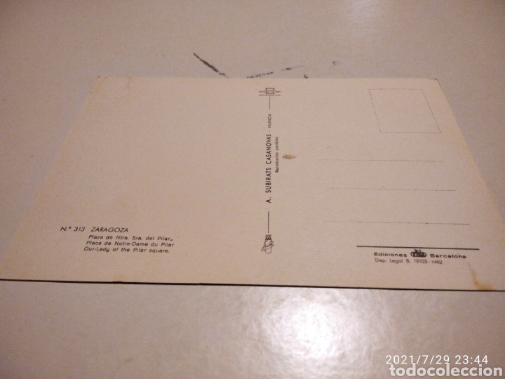 Postales: Postal Zaragoza - Foto 2