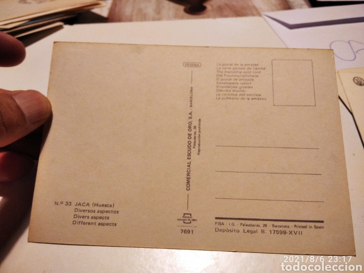 Postales: Postal recuerdo de Jaca - Foto 2