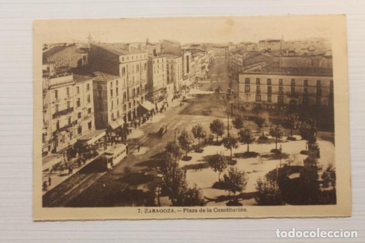 Postales: POSTAL ZARAGOZA, PLAZA DE LA CONSTITUCI&Oacute;N - Foto 1
