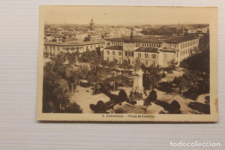 Postales: POSTAL ZARAGOZA, PLAZA DE CASTELAR - Foto 1