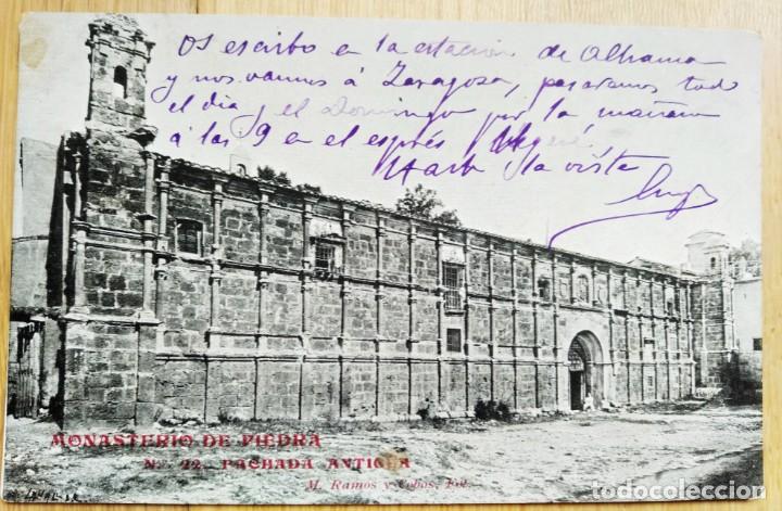 Postcards: MONASTERIO DE PIEDRA - FACHADA ANTIGUA - M. RAMOS Y COBOS