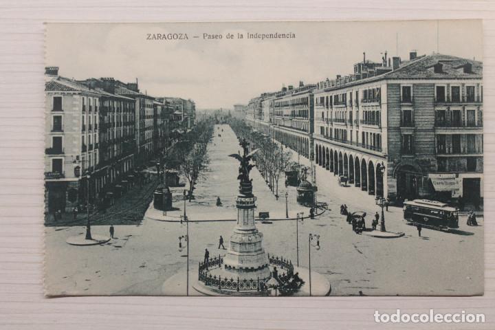Postales: POSTAL ZARAGOZA, PASEO DE LA INDEPENDENCIA - Foto 1