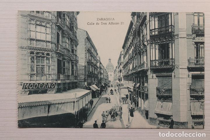 Postales: POSTAL ZARAGOZA, CALLE DE ALFONSO I - Foto 1