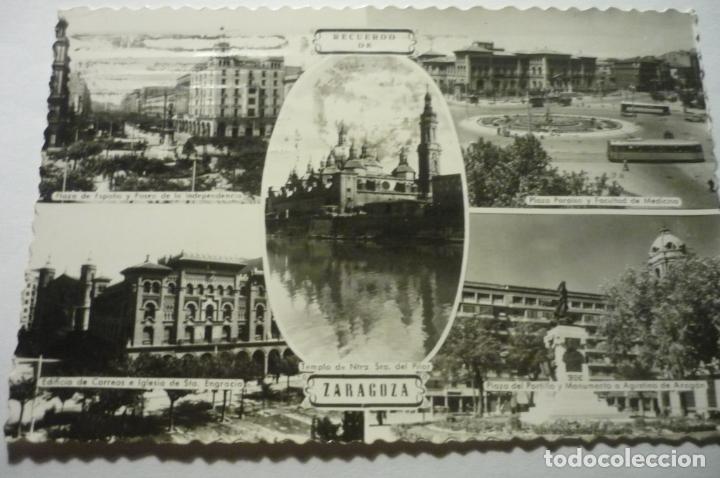 Postales: postal zaragoza- varias vistas circulada cm