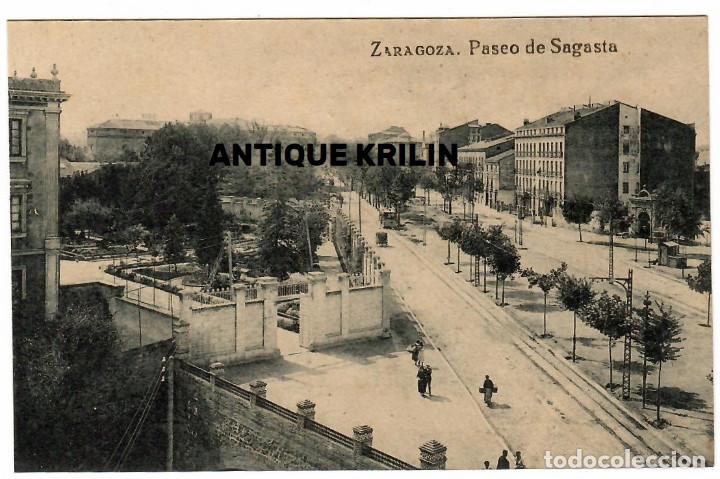 Postales: ZARAGOZA / PASEO SAGASTA / SIN EDITOR / SIN CIRCULAR - Foto 1