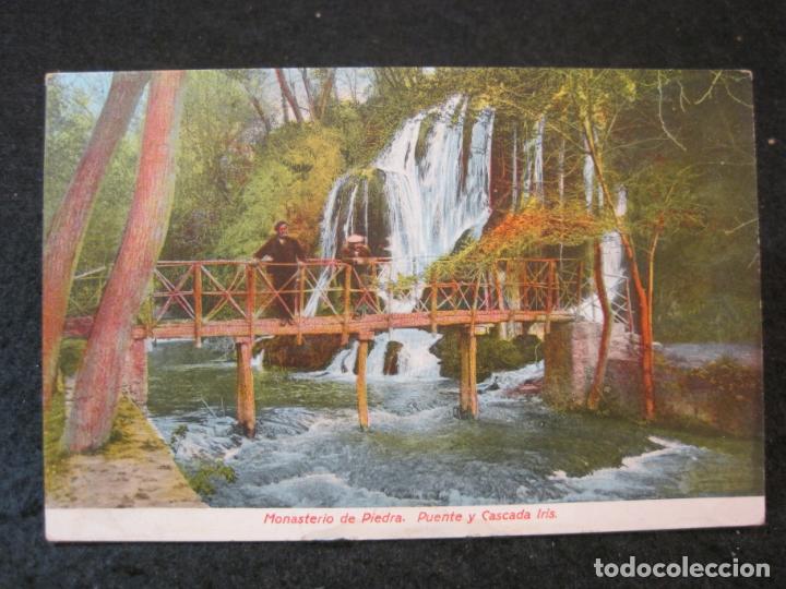 Postkarten: MONASTERIO DE PIEDRA-PUENTE Y CASCADA IRIS-POSTAL ANTIGUA-(83.073)