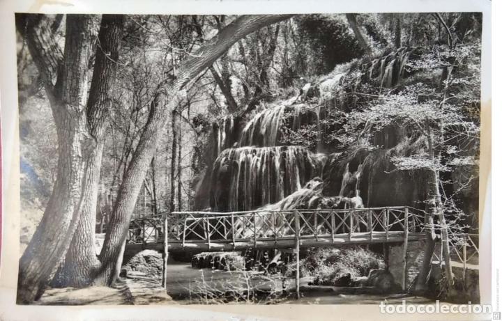 Postales: Monasterio de Piedra. 10 Cascada del Iris. Garc&iacute;a Garrabella. Nueva. Blanco/Negro