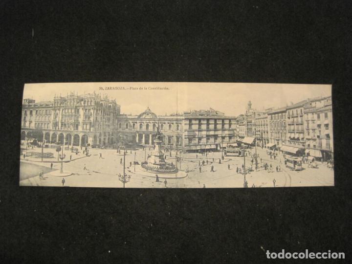 Postkarten: ZARAGOZA-PLAZA DE LA CONSTITUCION-POSTAL DOBLE ANTIGUA-(83.360)