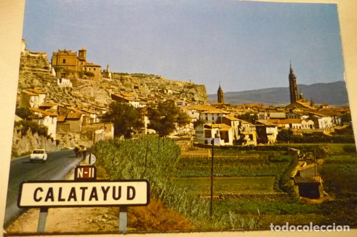 Postales: postal calatayud.-panoramica fondo la pe&ntilde;a