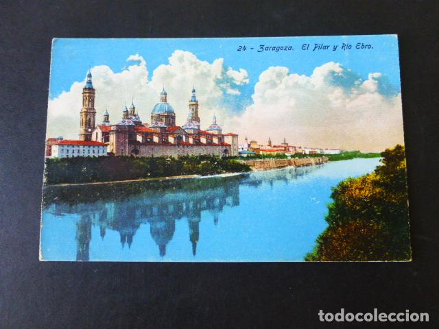 Postales: ZARAGOZA EL PILAR Y RIO EBRO - Foto 1