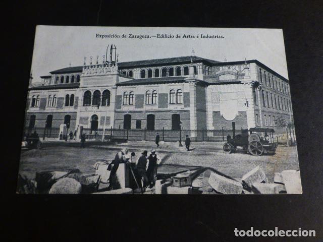 Postales: ZARAGOZA EXPOSICION EDIFICIO DE ARTES E INDUSTRIAS - Foto 1