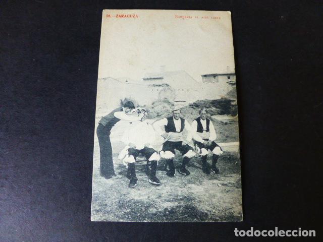 Postales: ZARAGOZA BARBERIA AL AIRE LIBRE - Foto 1