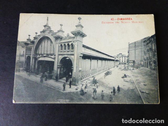 Postales: ZARAGOZA EXTERIOR DEL MERCADO - Foto 1