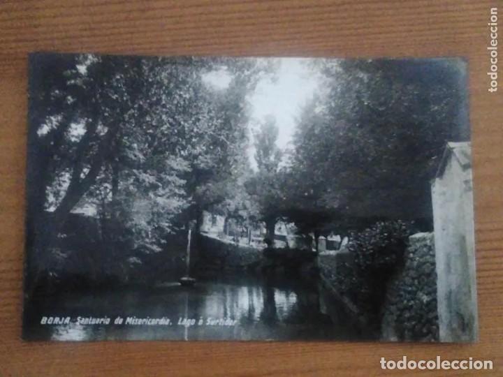 Postales: Borja Santuario de Misericordia. Lago o surtidor.. Fotogr&aacute;fica. Sin circular