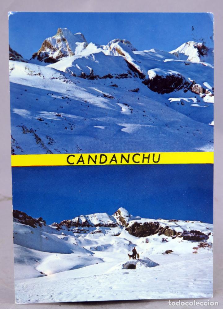 Postales: Postal Candanch&uacute; Canfranc Macizo Aspe Iglod Zapatilla fondo Ed Sicilia circulada 1976