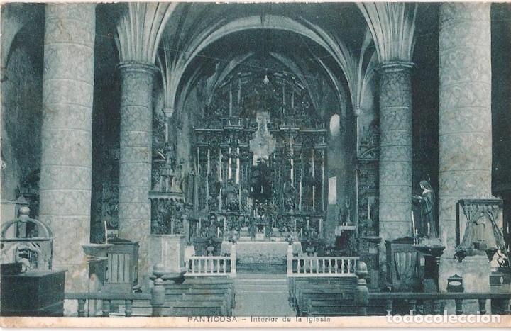 Postales: POSTAL PANTICOSA - INTERIOR DE LA IGLESIA - Foto 1