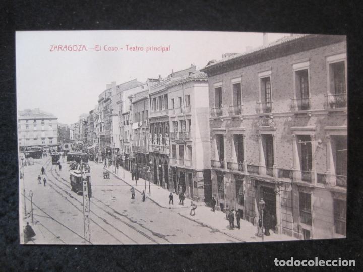 Postcards: ZARAGOZA-EL COSO-TEATRO PRINCIPAL-POSTAL ANTIGUA-(84.345)