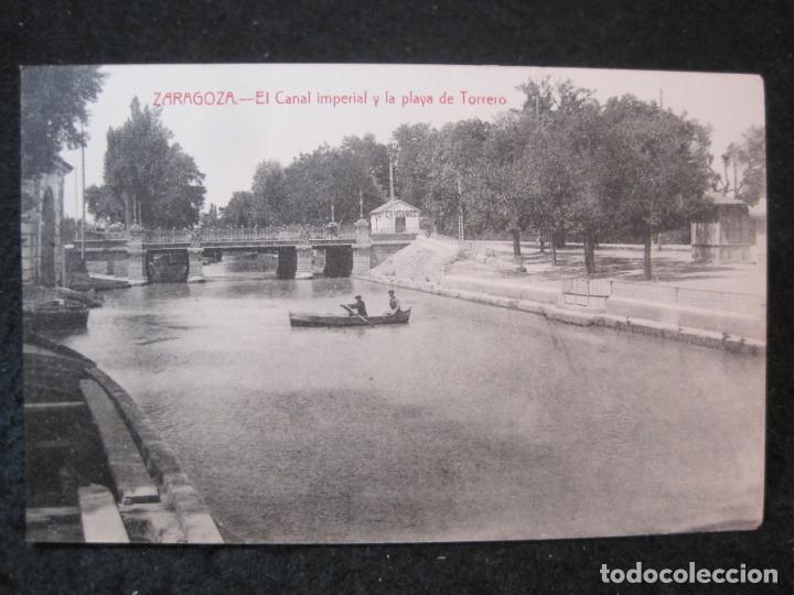 Postcards: ZARAGOZA-EL CANAL IMPERIAL Y LA PLAYA DE TORRERO-POSTAL ANTIGUA-(84.354)