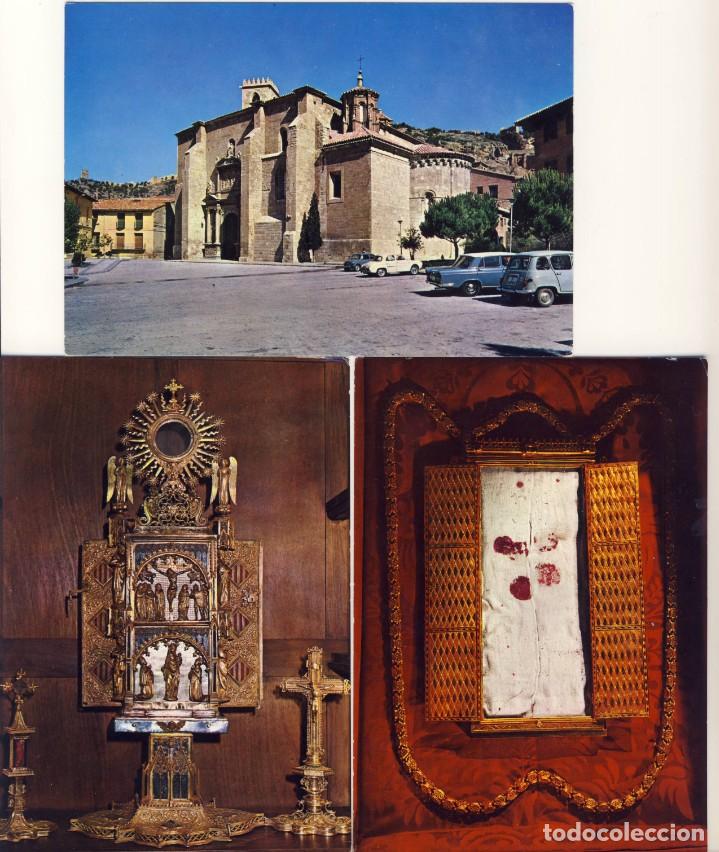 Postales: ZARAGOZA.- DAROCA.- CORPORALES Y BASILICA DE SANTA MAR&Iacute;A.-
