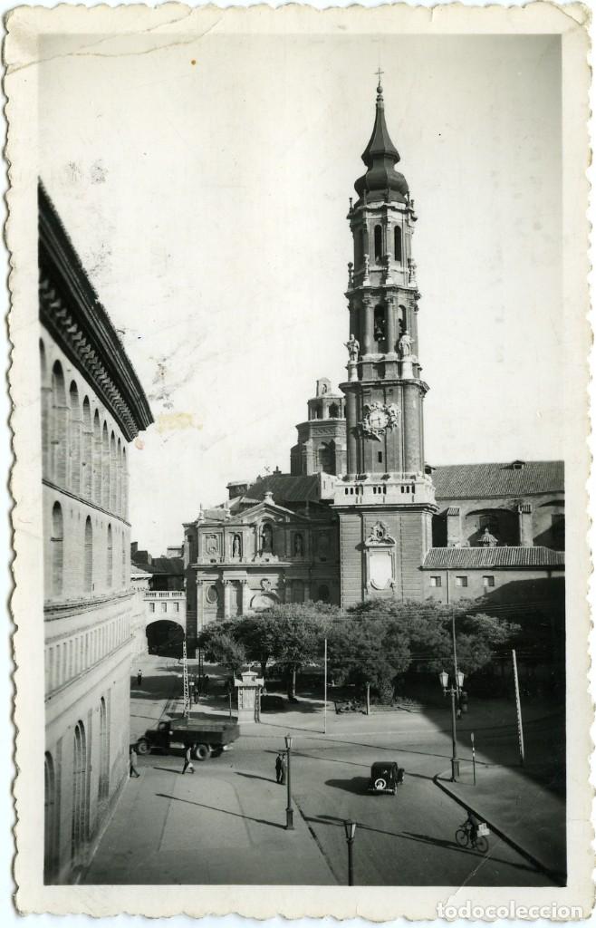 Postales: N&ordm; 37-ZARAGOZA. Catedral de La Seo. Circulada en 1957. EDICIONES DARVI