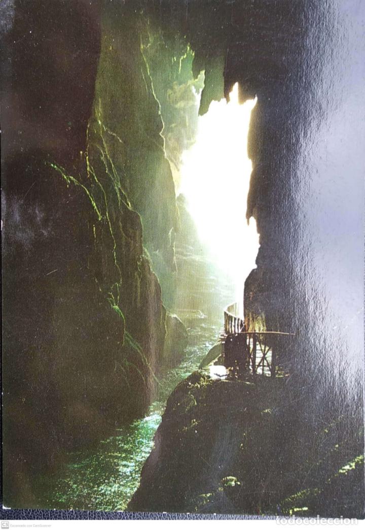 Postales: Monasterio de Piedra. 12 Gruta de la Cola de Caballo. Garc&iacute;a Garrabella. Nueva. Color
