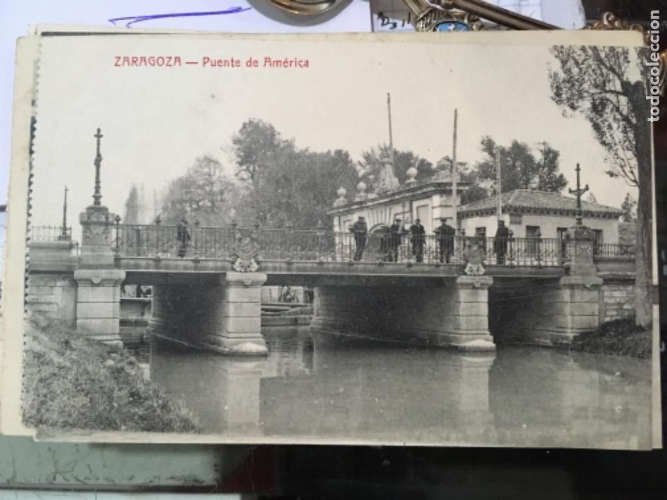 Postales: Zaragoza. Puente de America - Foto 1