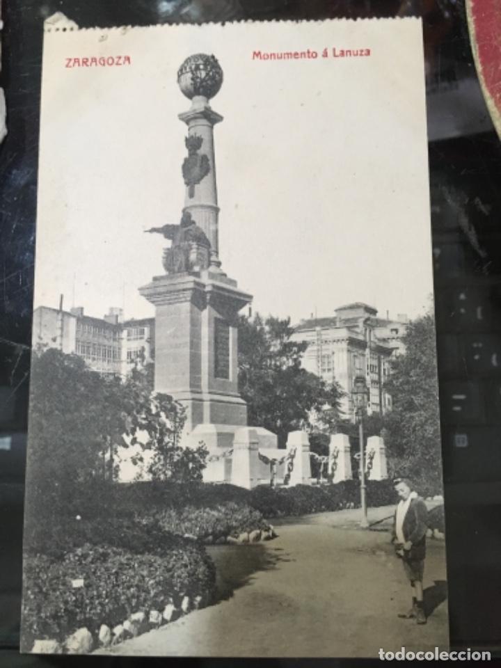 Postales: Zaragoza. Monumento a Lanuza - Foto 1