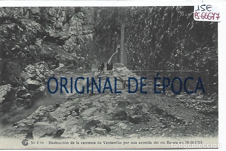 Postcards: (PS-66677)CATALANA DE GAS Y ELECTRICIDAD N&ordm;4bis-DESTRUCCION CARRETERA DE VENTAMILLO POR UNA AVENIDA