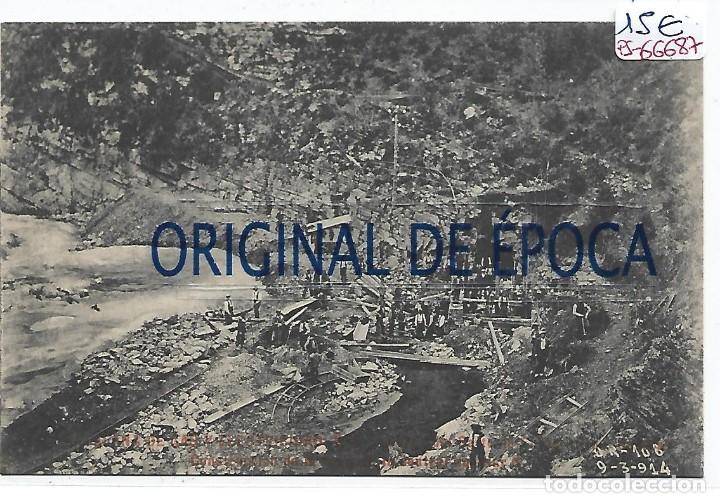 Postcards: (PS-66687)CATALANA DE GAS Y ELECTRICIDAD-CONSTRUCCION DE LA TOMA DE LA CENTRAL AUXILIAR