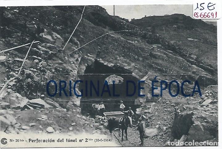 Postcards: (PS-66691)CATALANA DE GAS Y ELECTRICIDAD N&ordm;20bis-PERFORACION DEL TUNEL