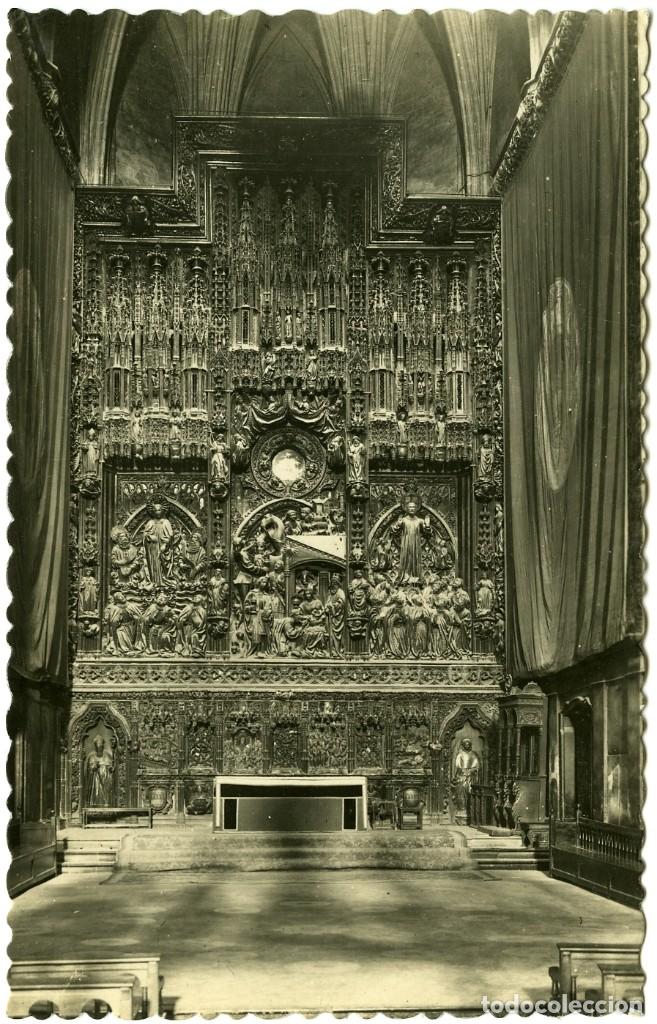 Postales: N&ordm; 4-ZARAGOZA. Catedral de La Seo. Altar Mayor. Sin circular. ED. GARC&Iacute;A GARRABELLA