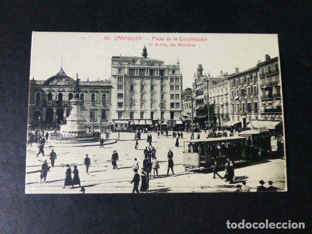 Postales: ZARAGOZA PLAZA DE LA CONSTITUCION - Foto 1