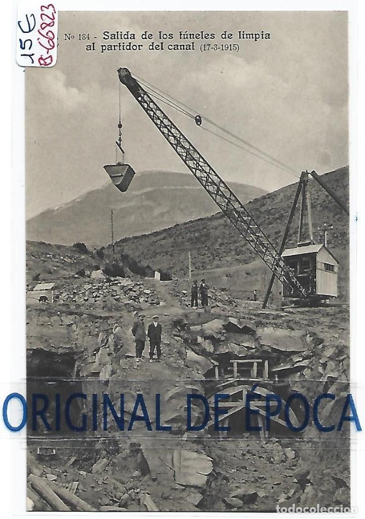 Postkarten: (PS-66823)CATALANA DE GAS Y ELECTRICIDAD N&ordm;184-SALIDA DE LOS TUNELES DE LIMPIA AL PARTIDOR DE CANAL