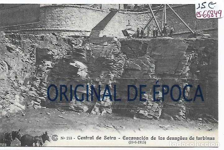 Postcards: (PS-66849)CATALANA DE GAS Y ELECTRICIDAD N&ordm;213-CENTRAL DE SEIRA.EXCAVACION DE LOS DESAG&Uuml;ES DE TURBI