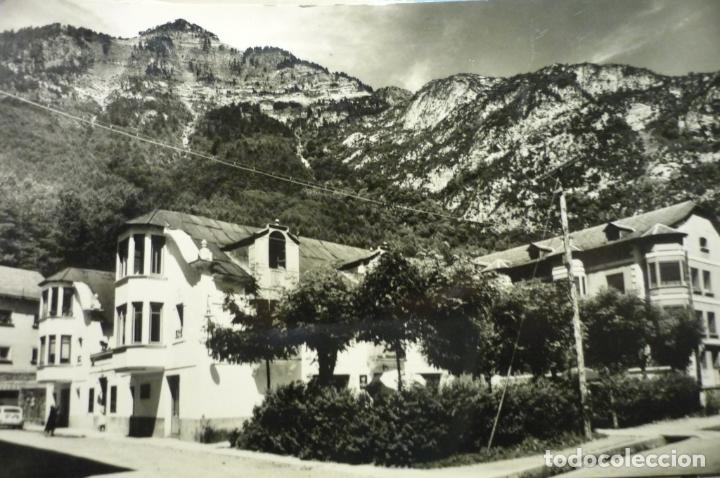 Postales: POSTAL CANFRANC HOTEL MARRACO AL FONDO ESTIVIELLES-ESCRITA CM