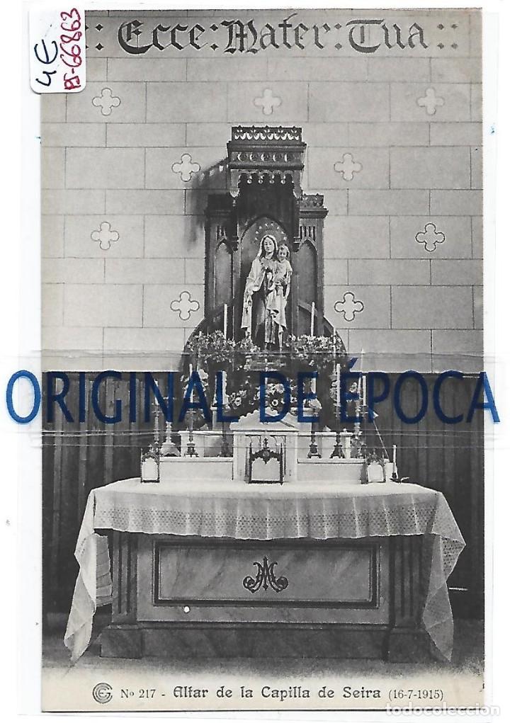 Postcards: (PS-66863)CATALANA DE GAS Y ELECTRICIDAD N&ordm;217-ALTAR DE LA CAPILLA DE SEIRA