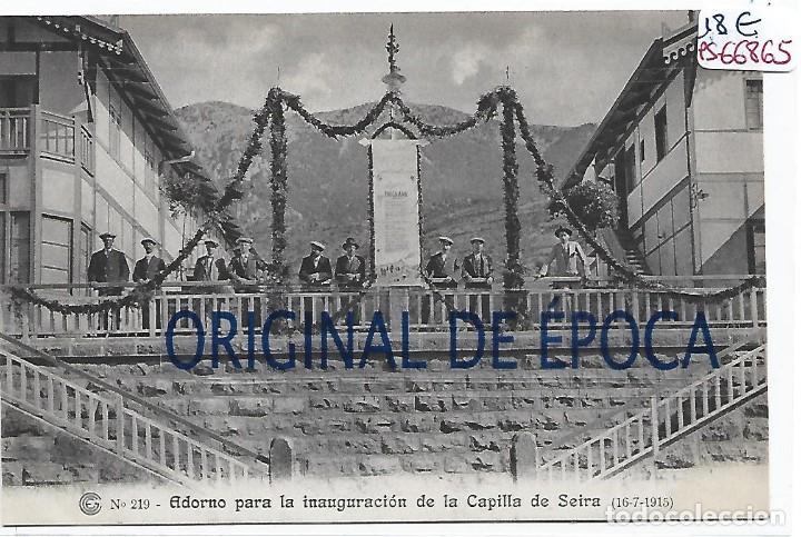 Postcards: (PS-66865)CATALANA DE GAS Y ELECTRICIDAD N&ordm;219-ADORNO PARA LA INAGURACION DE LA CAPILLA DE SEIRA