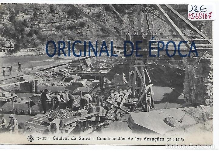 Postcards: (PS-66907)CATALANA DE GAS Y ELECTRICIDAD N&ordm;234-CENTRAL DE SEIRA.CONSTRUCCION DE LOS DESAG&Uuml;ES
