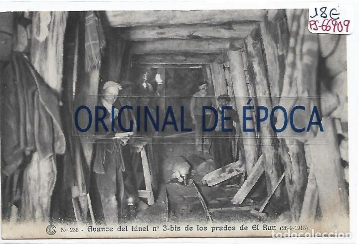 Postcards: (PS-66909)CATALANA DE GAS Y ELECTRICIDAD N&ordm;236-AVANCE DEL TUNEL N&ordm;3bis DE LOS PRADOS DE EL RUN