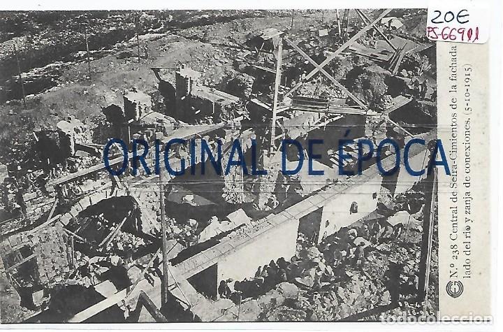 Postcards: (PS-66911)CATALANA DE GAS Y ELECTRICIDAD N&ordm;238-CENTRAL DE SEIRA.CIMIENTOS DE LA FACHADA LADO DEL RIO