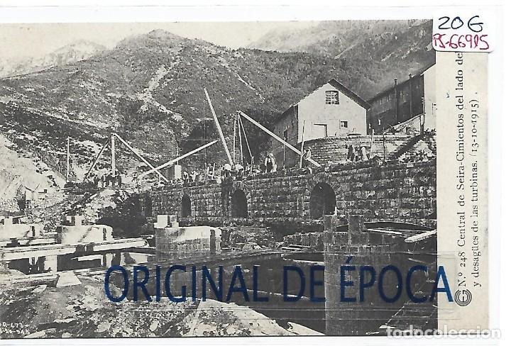 Postcards: (PS-66915)CATALANA DE GAS Y ELECTRICIDAD N&ordm;248-CENTRAL DE SEIRA.CIMENTACION DEL LADO DEL RIO